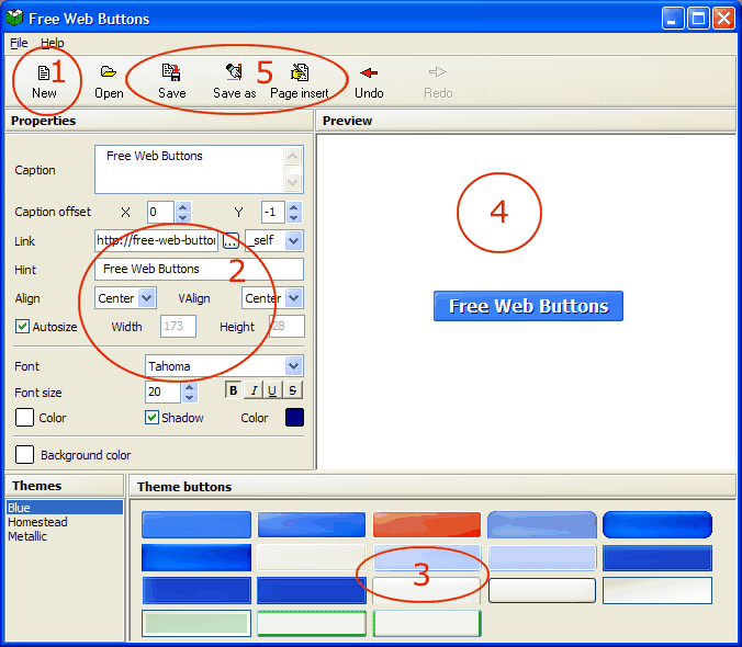 Free WebSite Buttons Screenshot