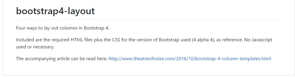  Design examples  around Bootstrap 4