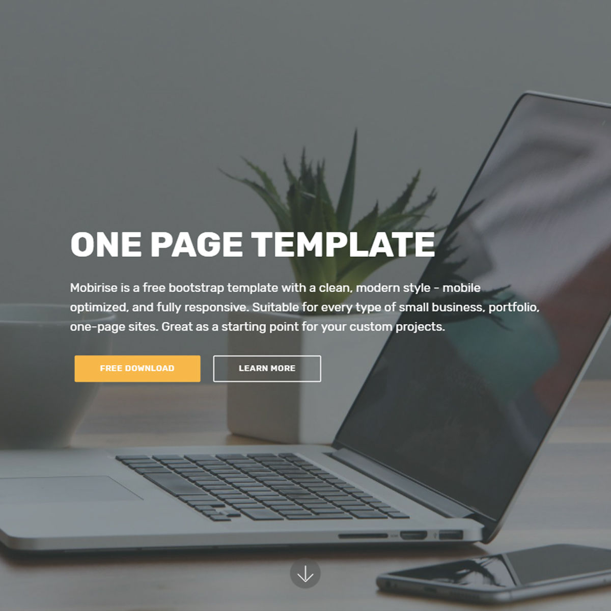 Free Download Bootstrap One Page Templates