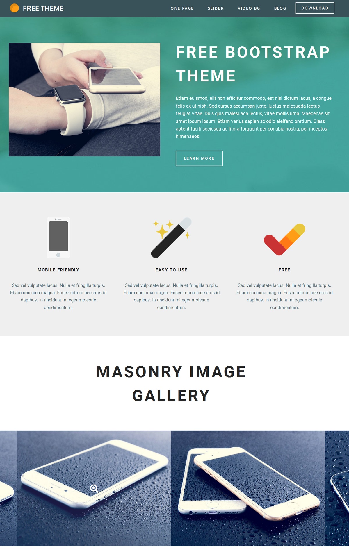 Mobile Bootstrap Blog Theme