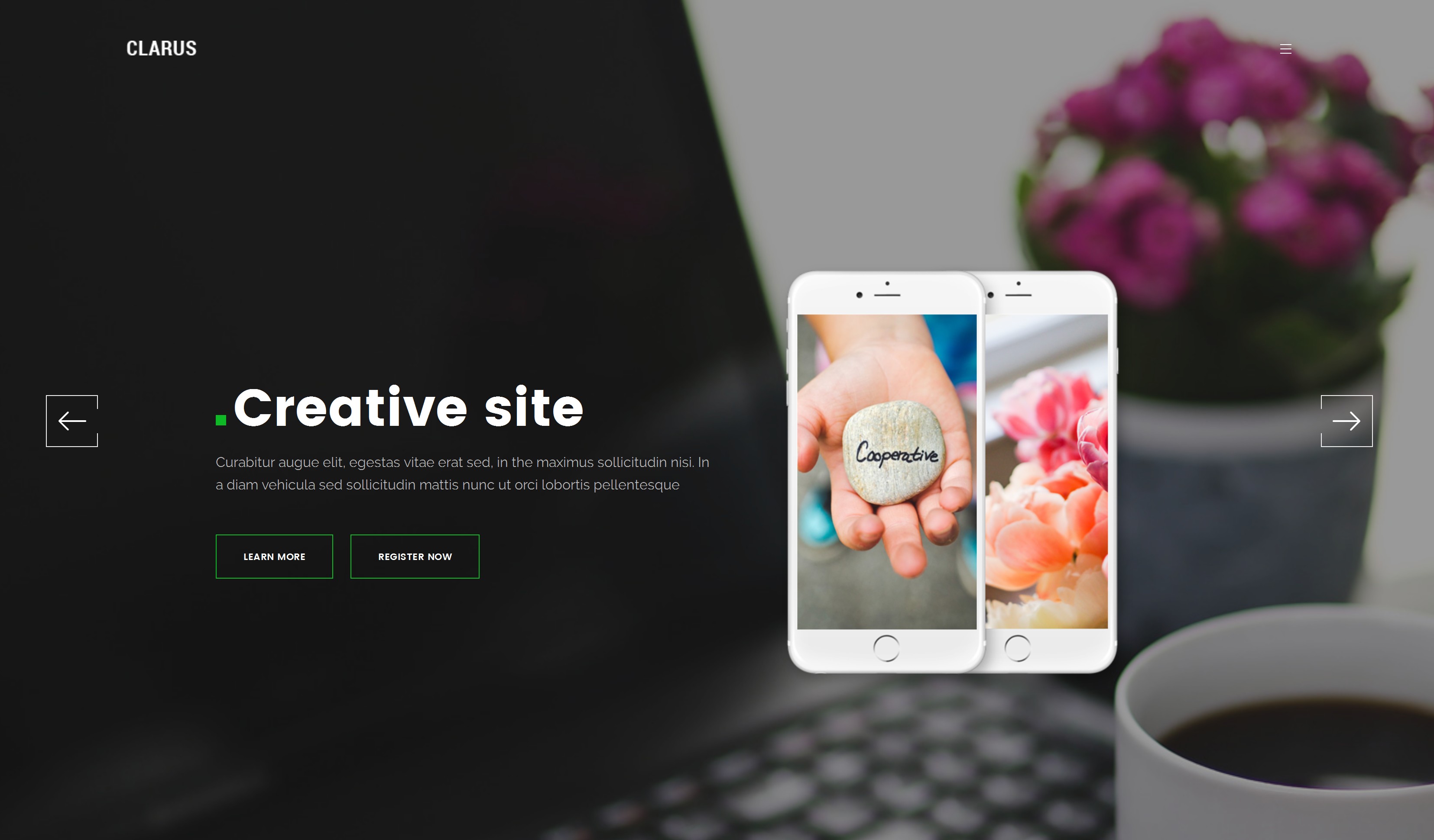 CSS3 Bootstrap Landing Page Theme