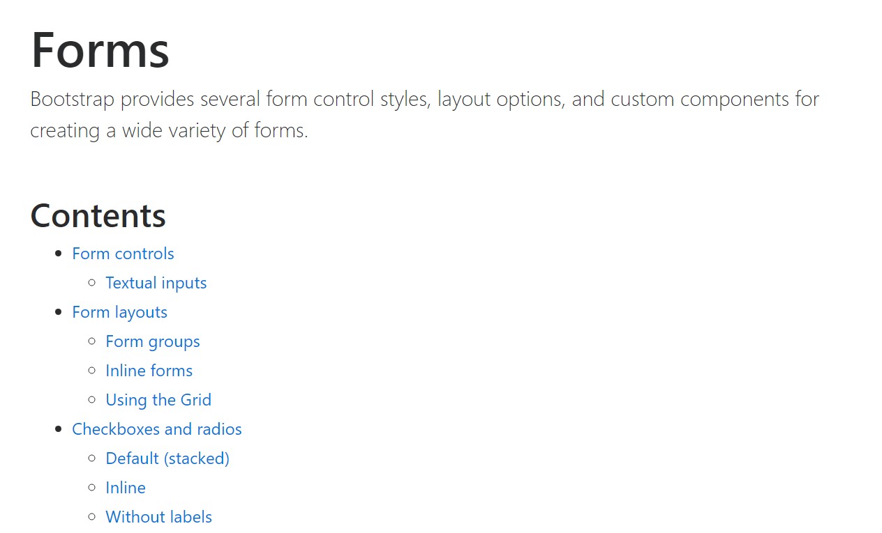  Operation of the label in in Bootstrap Forms:  approved documentation