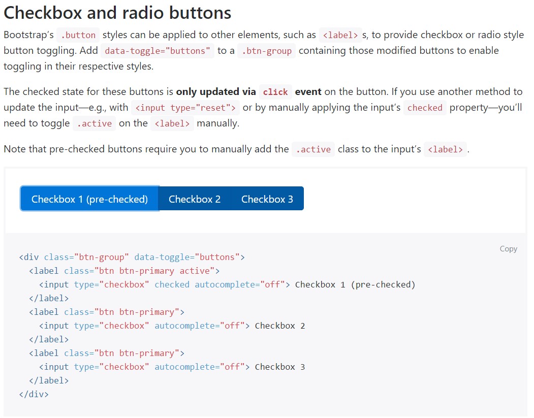 Bootstrap checkbox  formal  documents