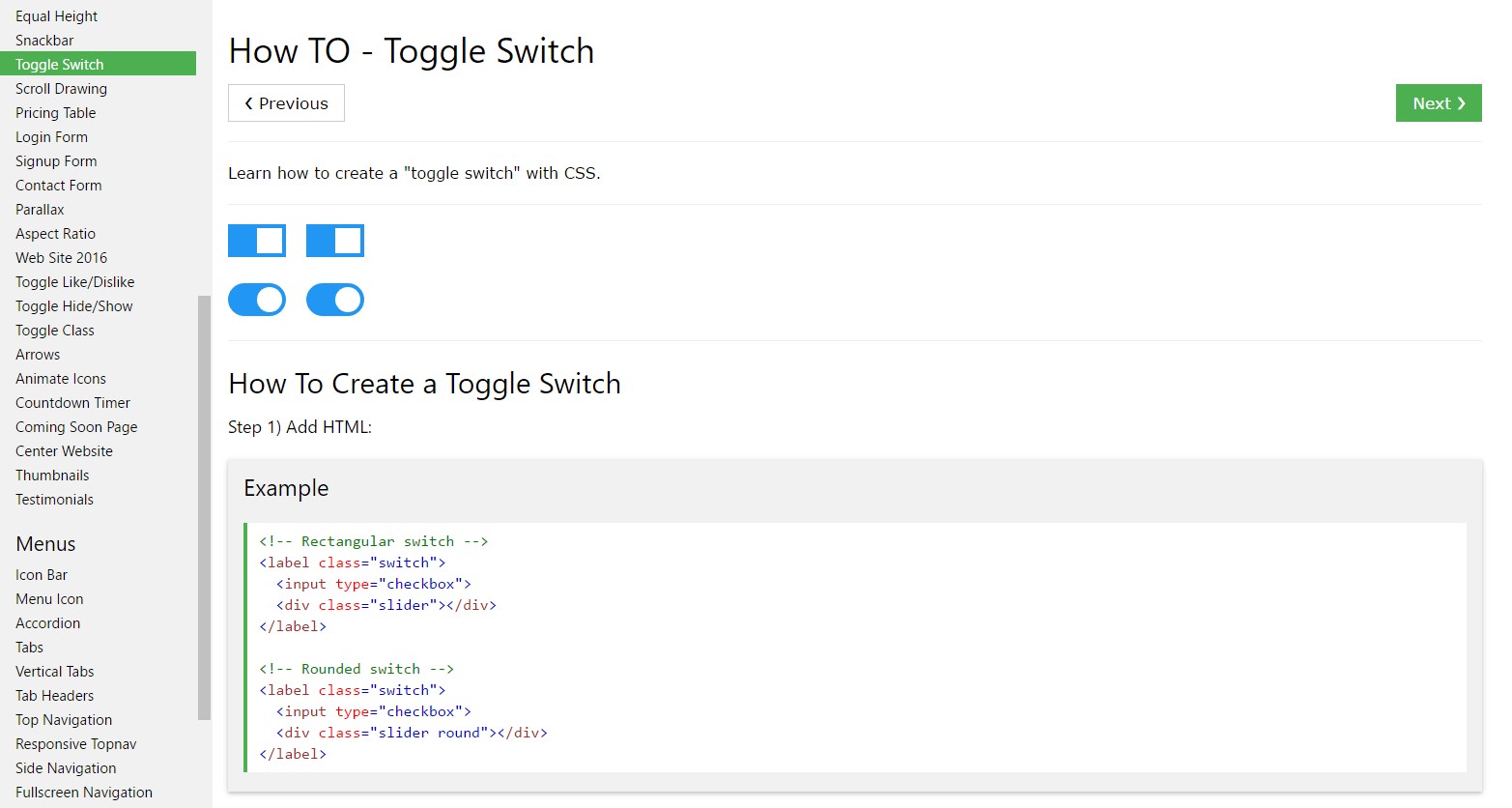 The best ways to  develop Toggle Switch