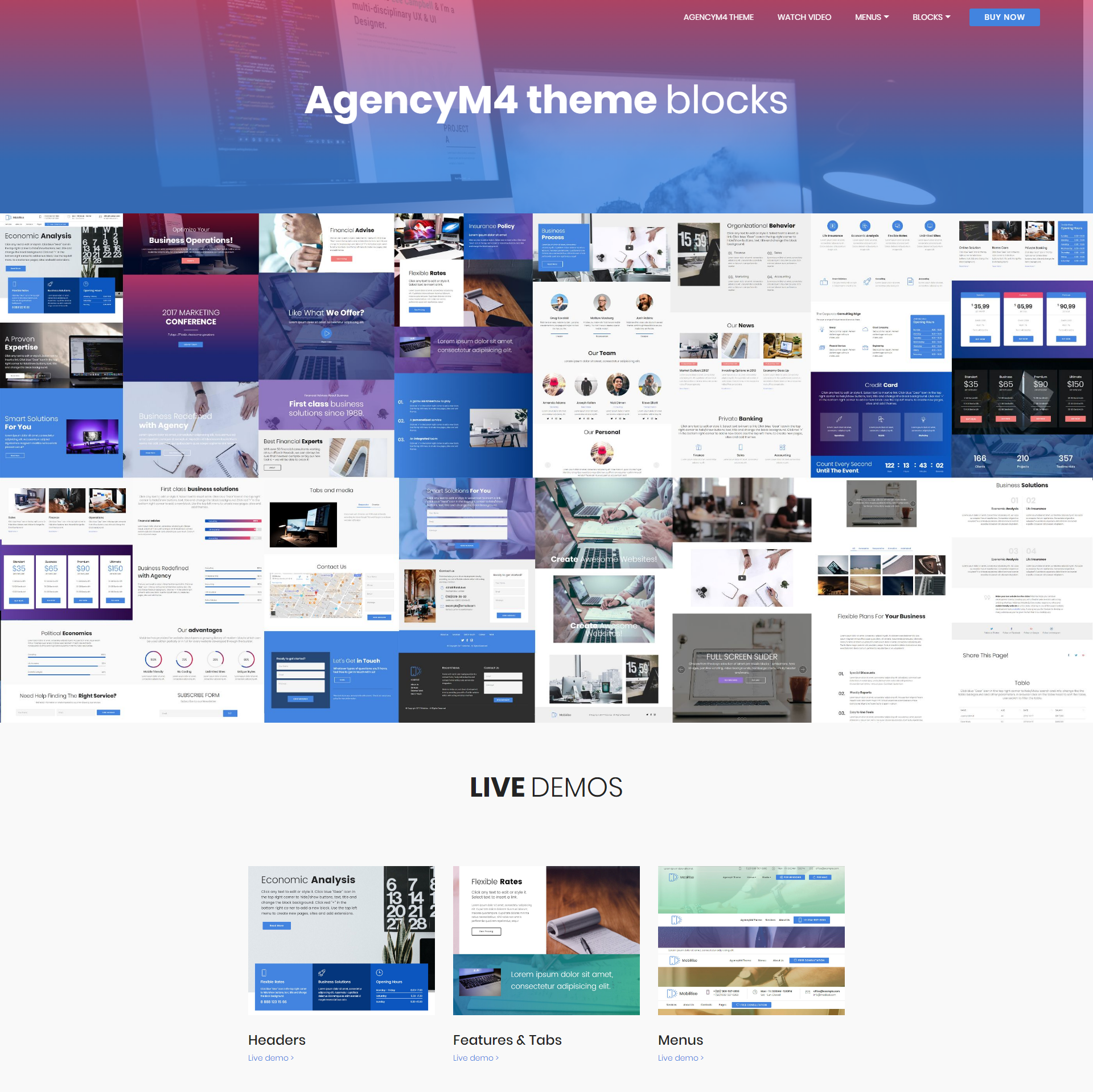 Free Download Bootstrap AgencyM4 Templates