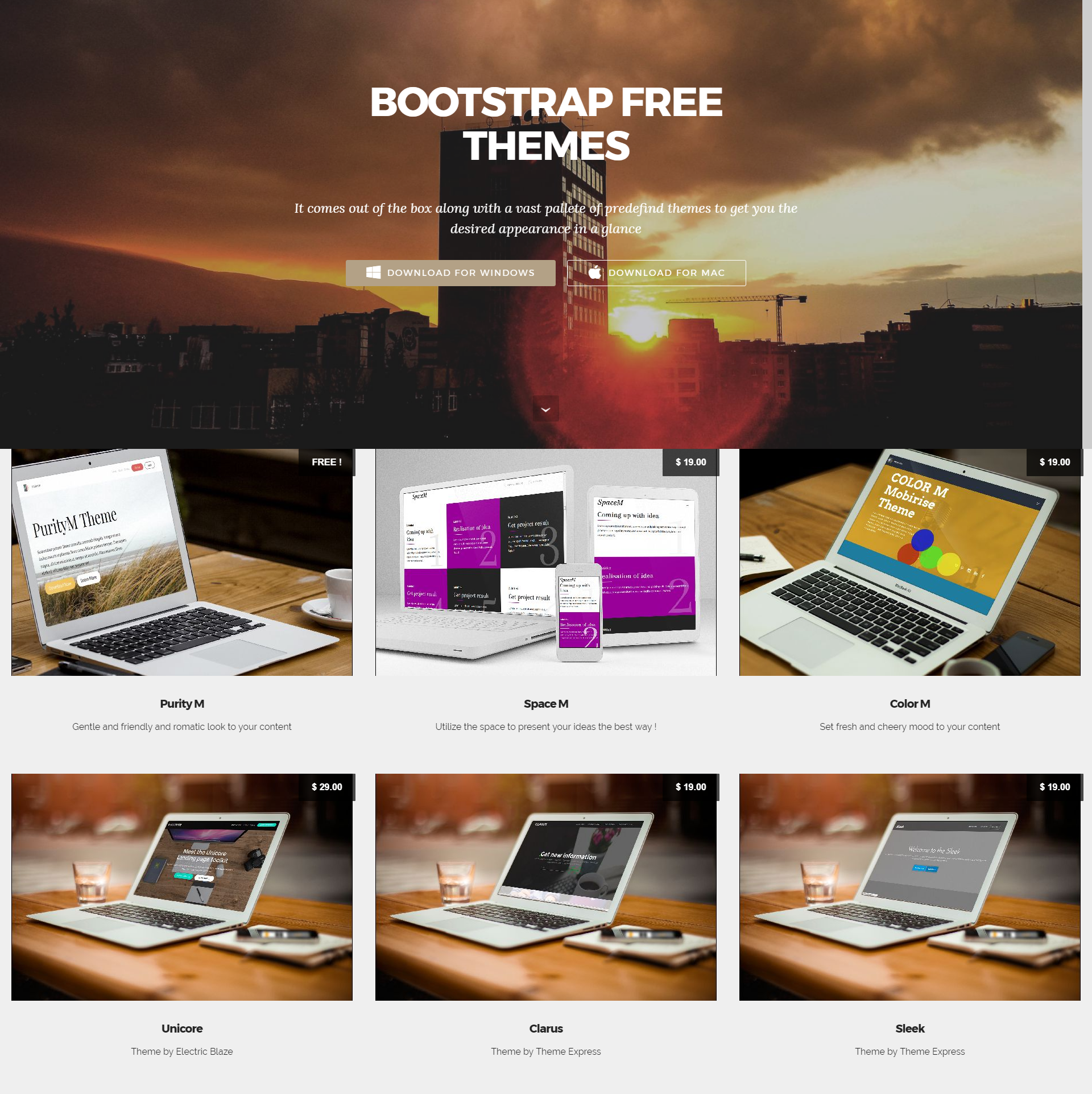 Responsive Bootstrap Templates