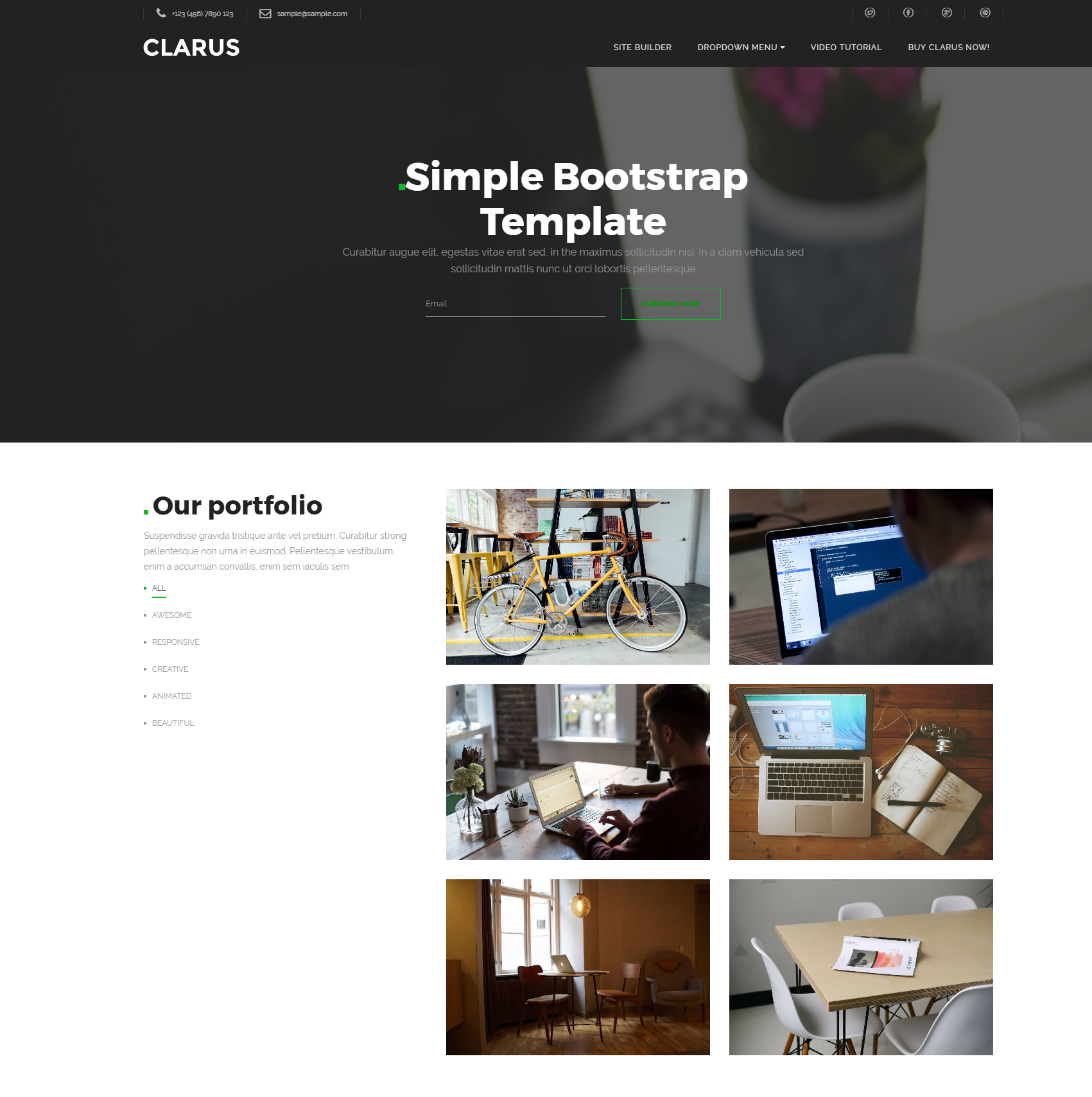 Free Bootstrap Simple Templates