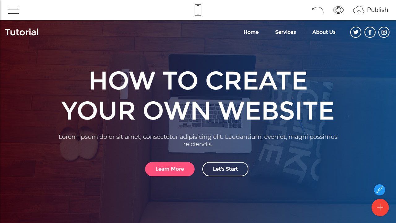 how to make own website